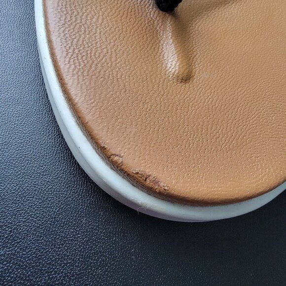 Vionic Palm Catalina Leather Thong Flip Flop Sandal Women's Sz 11 - Picture 8 of 9